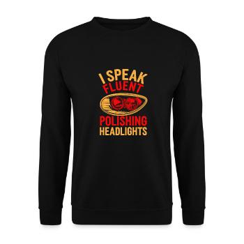 Car detailer - Unisex Sweatshirt - black - Front - Alina (178cm) & Michal (187cm)
