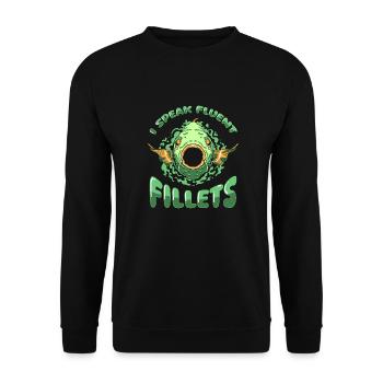 Fishmonger - Unisex Sweatshirt - black - Front - Alina (178cm) & Michal (187cm)