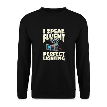Cadreur - Sweat-shirt Unisexe - noir - Devant - Alina (178cm) & Michal (187cm)
