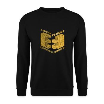 Tischler - Unisex Pullover - Schwarz - Vorne - Alina (178cm) & Michal (187cm)
