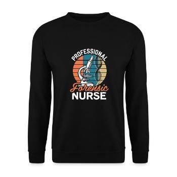 Infirmière médico-légale - Sweat-shirt Unisexe - noir - Devant - Alina (178cm) & Michal (187cm)