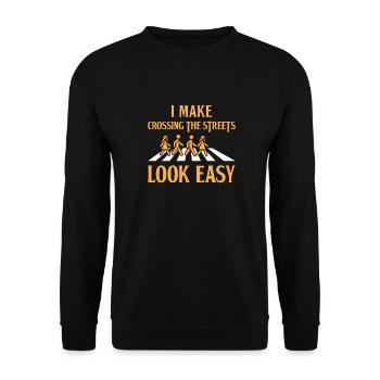 Gardes-frontières - Sweat-shirt Unisexe - noir - Devant - Alina (178cm) & Michal (187cm)