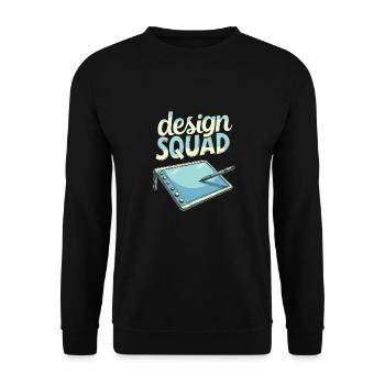 Graphic Designer Squad - Unisex Sweatshirt - black - Front - Alina (178cm) & Michal (187cm)
