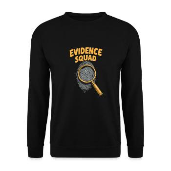 Forensics Forensic Scientist Cadre - Unisex Sweatshirt - black - Front - Alina (178cm) & Michal (187cm)