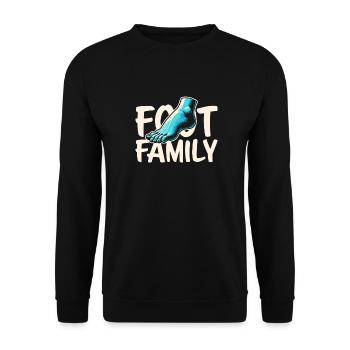 Équipe de podologues - Sweat-shirt Unisexe - noir - Devant - Alina (178cm) & Michal (187cm)