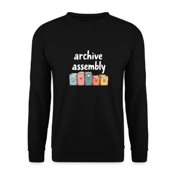 Archivist Team - Unisex Sweatshirt - black - Front - Alina (178cm) & Michal (187cm)