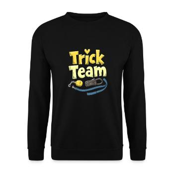 Animal trainer team - Unisex Sweatshirt - black - Front - Alina (178cm) & Michal (187cm)