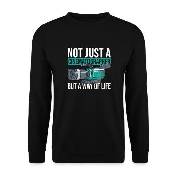 Cadreur - Sweat-shirt Unisexe - noir - Devant - Alina (178cm) & Michal (187cm)