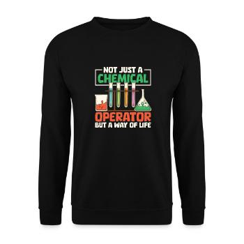 Chemical Operators - Unisex Sweatshirt - black - Front - Alina (178cm) & Michal (187cm)