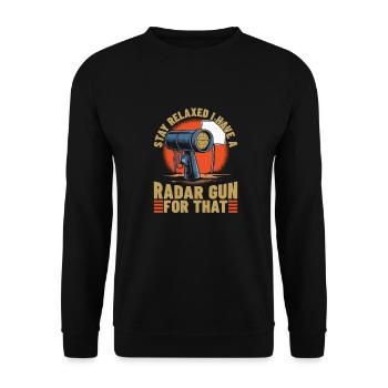 State Policeman - Unisex Sweatshirt - black - Front - Alina (178cm) & Michal (187cm)