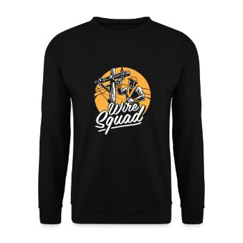Lineman Kader - Unisex Pullover - Schwarz - Vorne - Alina (178cm) & Michal (187cm)