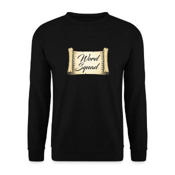 Philologe Kader - Unisex Pullover - Schwarz - Vorne - Alina (178cm) & Michal (187cm)