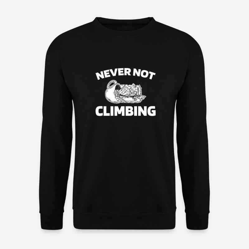 Klettern Kletterer - Unisex Pullover - Schwarz