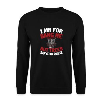 Frisbee Golf Disc Golf - Unisex Pullover - Schwarz - Vorne - Alina (178cm) & Michal (187cm)