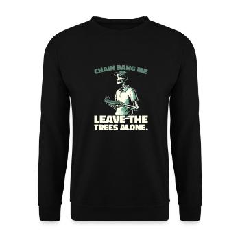 Frisbee Golf Disc Golf - Unisex Sweatshirt - black - Front - Alina (178cm) & Michal (187cm)