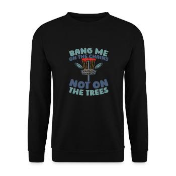 Frisbee Golf Disc Golf - Unisex Pullover - Schwarz - Vorne - Alina (178cm) & Michal (187cm)