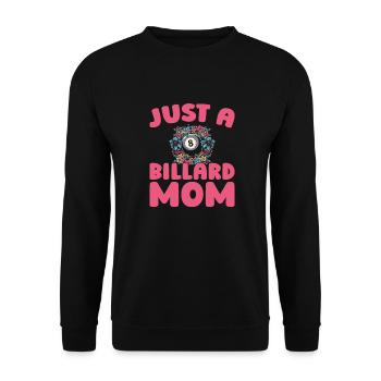 Billard, Just A Billiard Mom - Sweat-shirt Unisexe - noir - Devant - Alina (178cm) & Michal (187cm)