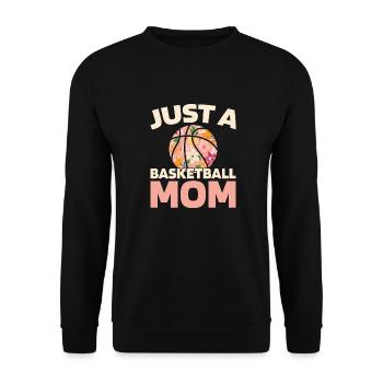 Basketteur Basketteur Juste Une Maman Basketteur - Sweat-shirt Unisexe - noir - Devant - Alina (178cm) & Michal (187cm)