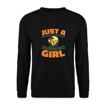 Xc Läufer Cross Country Running - Unisex Pullover - Schwarz - Vorne - Alina (178cm) & Michal (187cm)