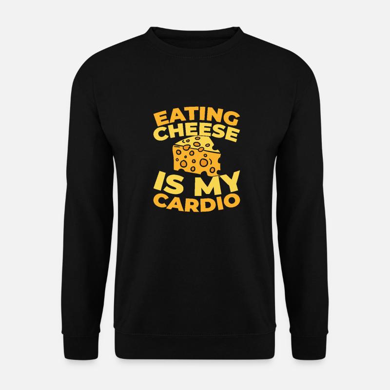 Käse Käser Funny Cardio Quote - Unisex Pullover - Schwarz