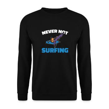 Windsurfing Windsurfers - Unisex Sweatshirt - black - Front - Alina (178cm) & Michal (187cm)