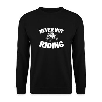 Quad Bike - Unisex Pullover - Schwarz - Vorne - Alina (178cm) & Michal (187cm)