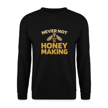 Imker Bienenzüchter - Unisex Pullover - Schwarz - Vorne - Alina (178cm) & Michal (187cm)