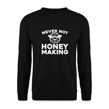 Beekeepers Beekeepers - Unisex Sweatshirt - black - Front - Alina (178cm) & Michal (187cm)