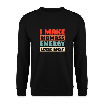 Blogger Blogging - Unisex Sweatshirt - black - Front - Alina (178cm) & Michal (187cm)