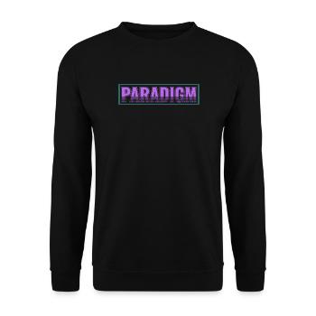 Paradigm Shift – New Thinking - Unisex Sweatshirt - black - Front - Alina (178cm) & Michal (187cm)