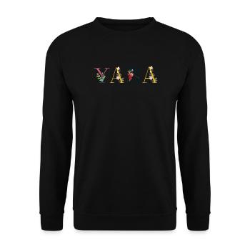 Yara - Sweat-shirt Unisexe - noir - Devant - Alina (178cm) & Michal (187cm)