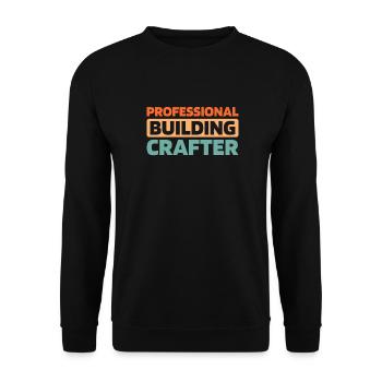 Bauarbeiter - Unisex Pullover - Schwarz - Vorne - Alina (178cm) & Michal (187cm)