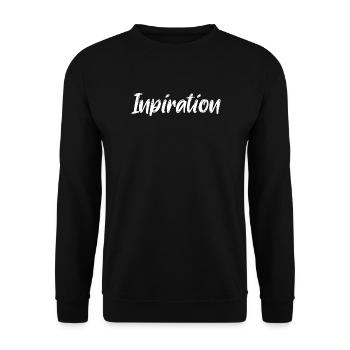 You're an inspiration - Unisex Sweatshirt - black - Front - Alina (178cm) & Michal (187cm)