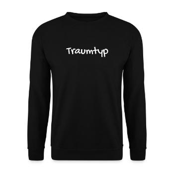 Traumtyp - Unisex Pullover - Schwarz - Vorne - Alina (178cm) & Michal (187cm)