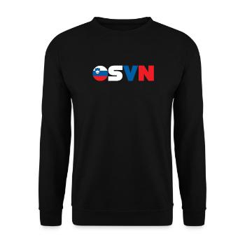 Slowenien - Unisex Pullover - Schwarz - Vorne - Alina (178cm) & Michal (187cm)