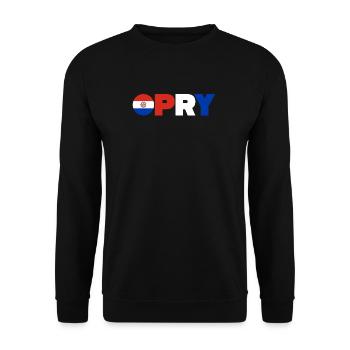 Paraguay - Unisex Pullover - Schwarz - Vorne - Alina (178cm) & Michal (187cm)
