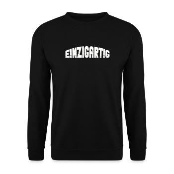 Unique - Unisex Sweatshirt - black - Front - Alina (178cm) & Michal (187cm)