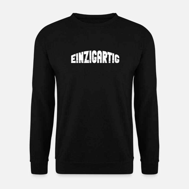 einzigartig - Unisex Pullover - Schwarz