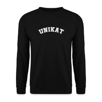 unikat - Unisex Pullover - Schwarz - Vorne - Alina (178cm) & Michal (187cm)