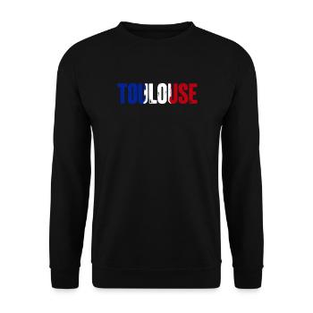 Toulouse, France - Sweat-shirt Unisexe - noir - Devant - Alina (178cm) & Michal (187cm)
