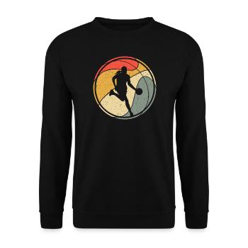 Basketball Player Basketball Women Basketball - Unisex Sweatshirt - black - Front - Alina (178cm) & Michal (187cm)