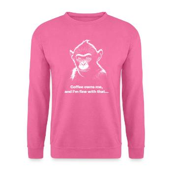 Kaffee gehört mir, und damit bin ich einverstanden... - Unisex Pullover - Pink - Vorne