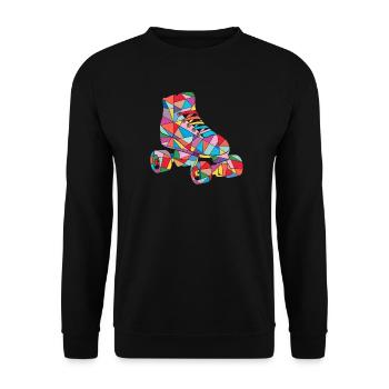 Roller Skate Girls Roller Skating Kids Roller Skates - Unisex Sweatshirt - black - Front - Alina (178cm) & Michal (187cm)