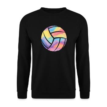 Ballon de volley-ball Joueur de volley-ball Fille Volley-ball - Sweat-shirt Unisexe - noir - Devant - Alina (178cm) & Michal (187cm)