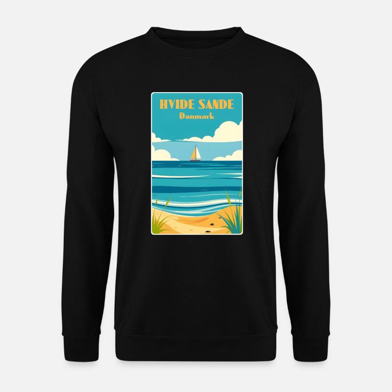 Hvide Sande, Denmark - Unisex Sweatshirt - black