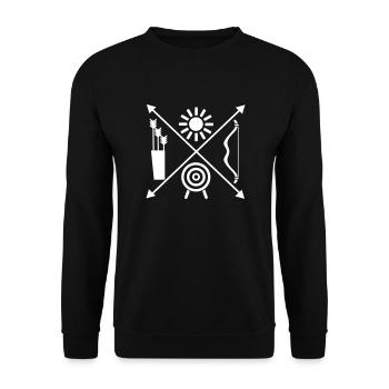 Tir à l’arc - Sweat-shirt Unisexe - noir - Devant - Alina (178cm) & Michal (187cm)