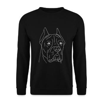 Cane Corso - Unisex Pullover - Schwarz - Vorne - Alina (178cm) & Michal (187cm)