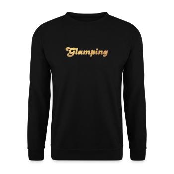 Glamping Gold Camper Camping vibes Van Life Fan - Sweat-shirt Unisexe - noir - Devant - Alina (178cm) & Michal (187cm)