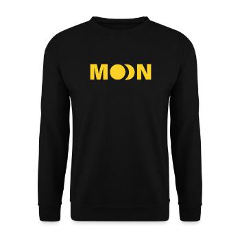 LUNE - Sweat-shirt Unisexe - noir - Devant - Alina (178cm) & Michal (187cm)