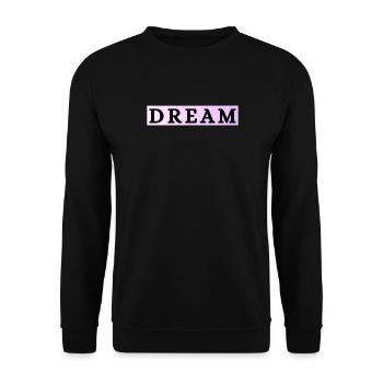 Dream in Pastelllila - Unisex Pullover - Schwarz - Vorne - Alina (178cm) & Michal (187cm)